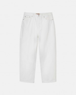 Men's Stussy Big Ol' Jean Overdyed Pants Beige Dubai | UAE AOJ-5050