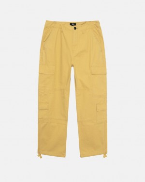 Men's Stussy Ripstop Surplus Cargo Pants Yellow Dubai | UAE JWZ-3686