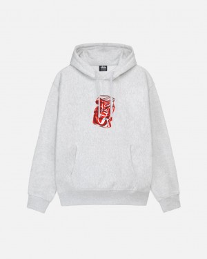 Men's Stussy Soda Can Hoodie Grey Dubai | UAE FAU-2546