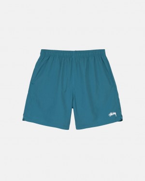 Men's Stussy Stock Water Short Swimwear Blue Dubai | UAE VHB-9752