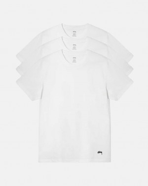 Men's Stussy Stussy Undershirt Shirts White Dubai | UAE MFH-6687