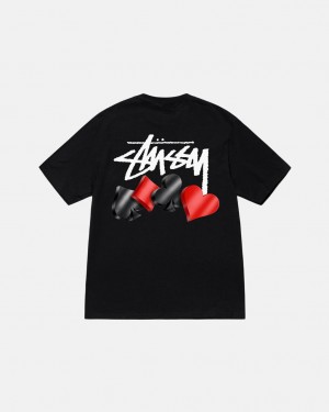 Men's Stussy Suits Tees Black Dubai | UAE XBR-5459