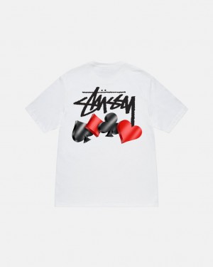 Men's Stussy Suits Tees White Dubai | UAE RLF-1339