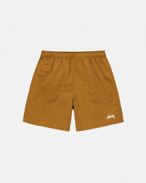 Men's Stussy Water Short Stock Shorts Brown Dubai | UAE OXS-2562