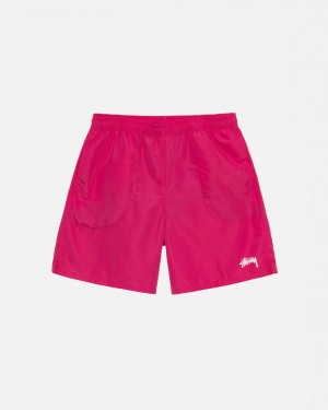 Men's Stussy Water Short Stock Shorts Pink Dubai | UAE FXO-8794