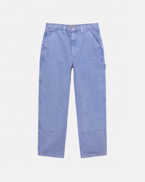 Men's Stussy Work Pant Canvas Pants Purple Dubai | UAE ELC-8577