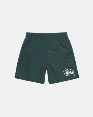 Women's Stussy Big Basic Water Short Swimwear Green Dubai | UAE HFW-4297