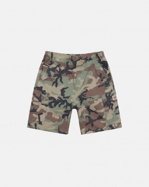 Women's Stussy Ripstop Cargo Beach Shorts Camo Dubai | UAE JAS-1006