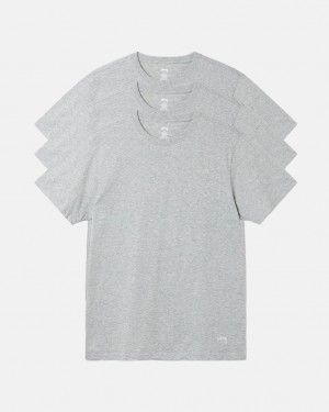 Women's Stussy Stussy Undershirt Shirts Grey Dubai | UAE AMN-5772