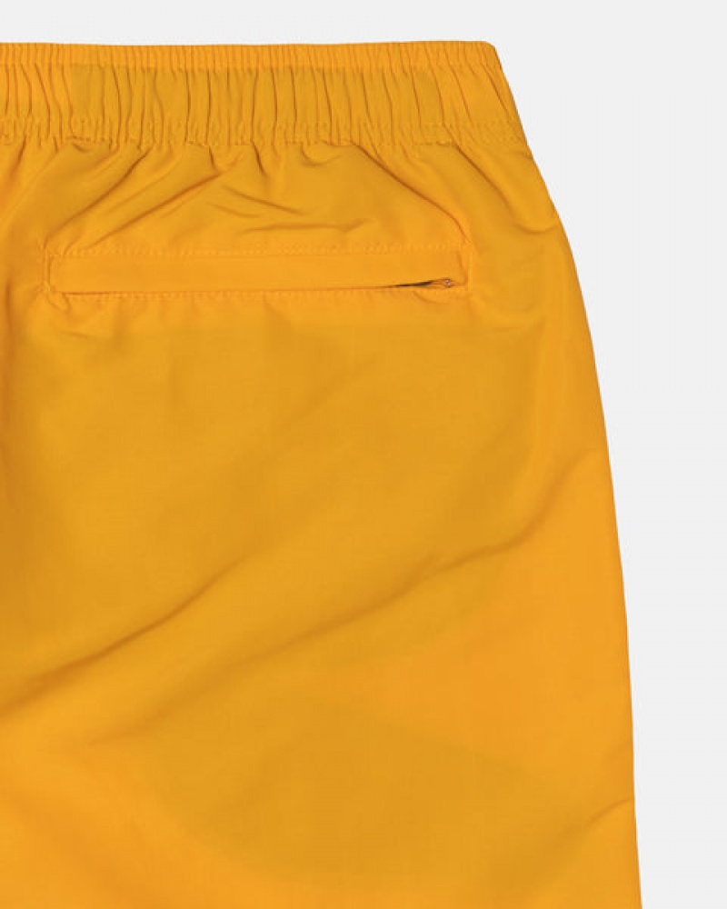 Men's Stussy Big Basic Water Short Swimwear Yellow Dubai | UAE XIV-9522