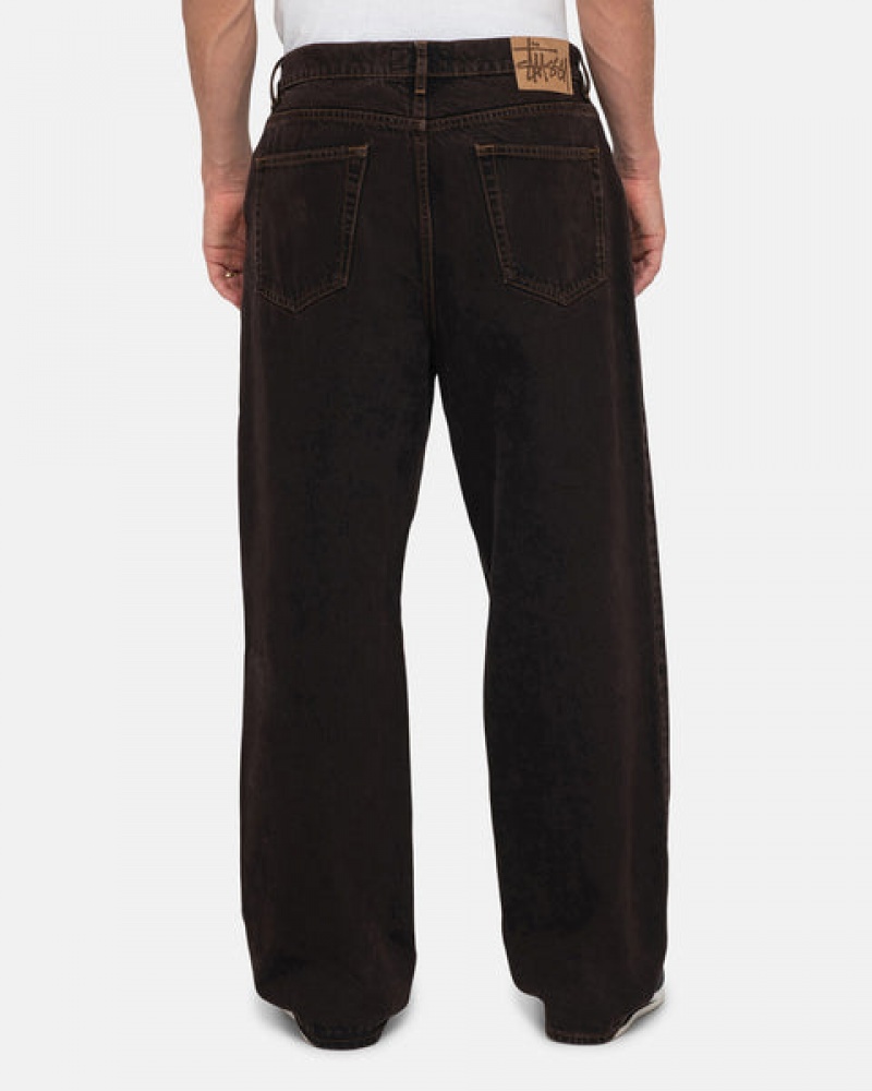 Men's Stussy Big Ol' Jean Denim Black Dubai | UAE LLA-6999