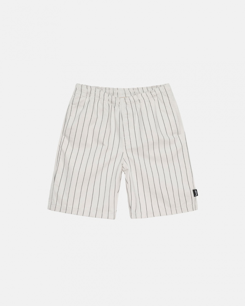 Men\'s Stussy Brushed Beach Shorts Beige Dubai | UAE QZA-0207