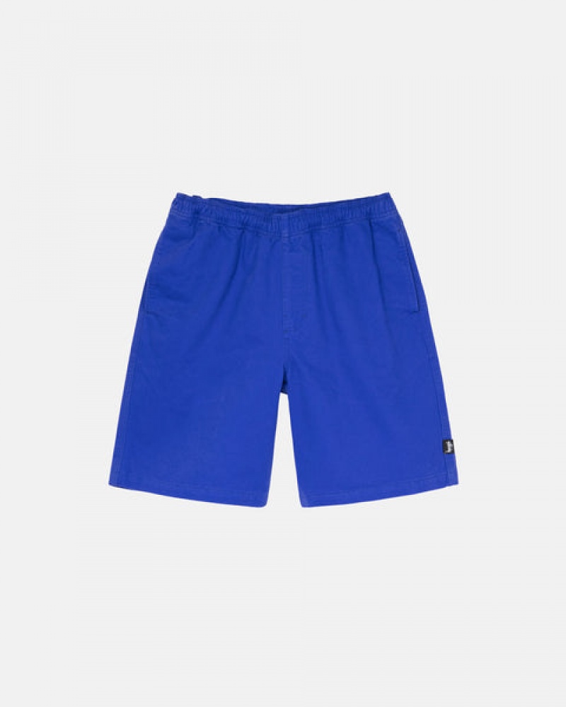 Men's Stussy Brushed Beach Short Swimwear Blue Dubai | UAE TDM-4561