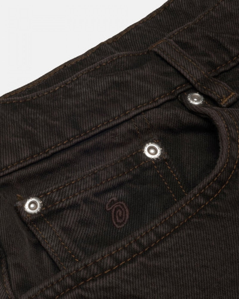 Men's Stussy Classic Jean Denim Pants Black Dubai | UAE GAC-4062