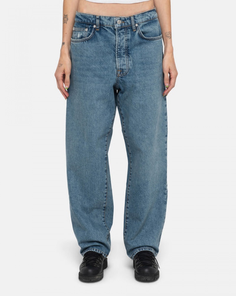 Men's Stussy Classic Jean Denim Pants Blue Dubai | UAE FRI-8174