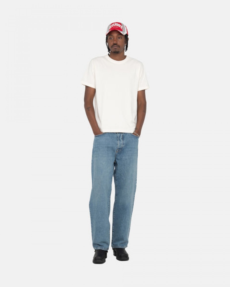 Men's Stussy Classic Jean Denim Pants Blue Dubai | UAE FRI-8174