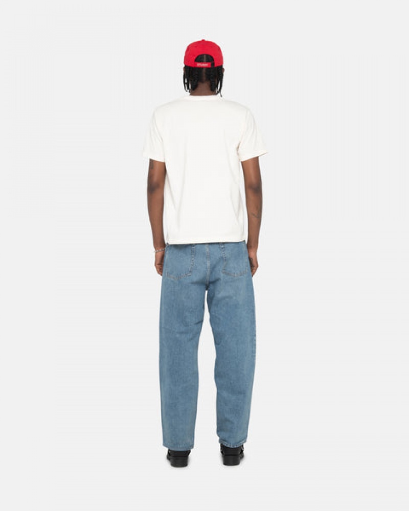 Men's Stussy Classic Jean Denim Pants Blue Dubai | UAE FRI-8174