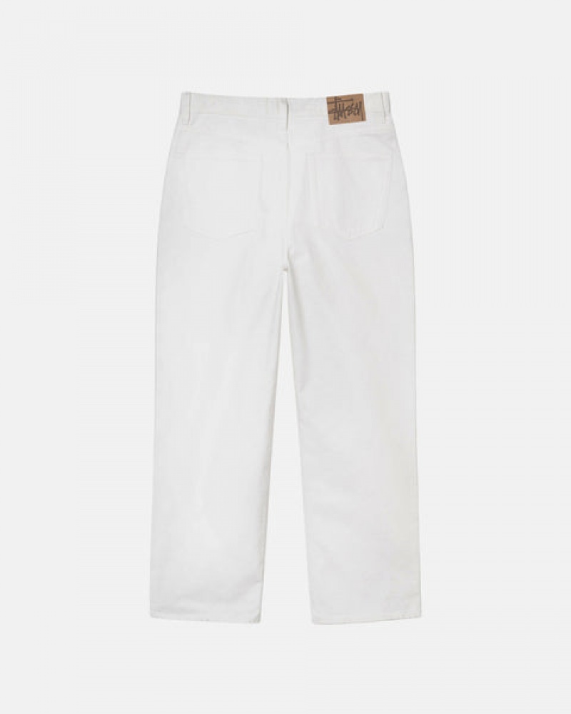 Men's Stussy Classic Jean Overdyed Pants Beige Dubai | UAE EEZ-6972