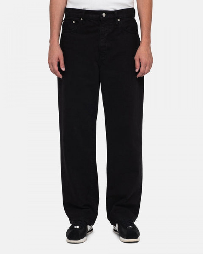 Men's Stussy Classic Jean Overdyed Pants Black Dubai | UAE FUC-5523