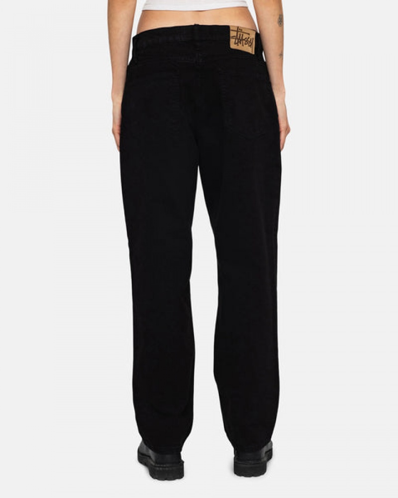 Men's Stussy Classic Jean Overdyed Pants Black Dubai | UAE FUC-5523