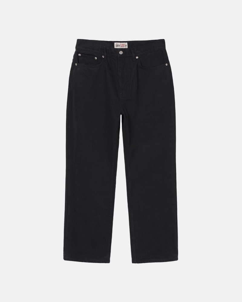 Men\'s Stussy Classic Jean Overdyed Pants Black Dubai | UAE FUC-5523