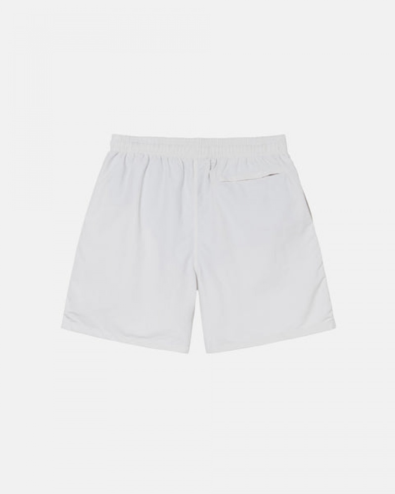 Men's Stussy Curly S Water Short Swimwear Beige Dubai | UAE XNX-1362