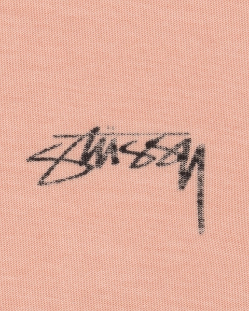 Men's Stussy Lazy Ls Tee Tops Light Pink Dubai | UAE WRE-3709