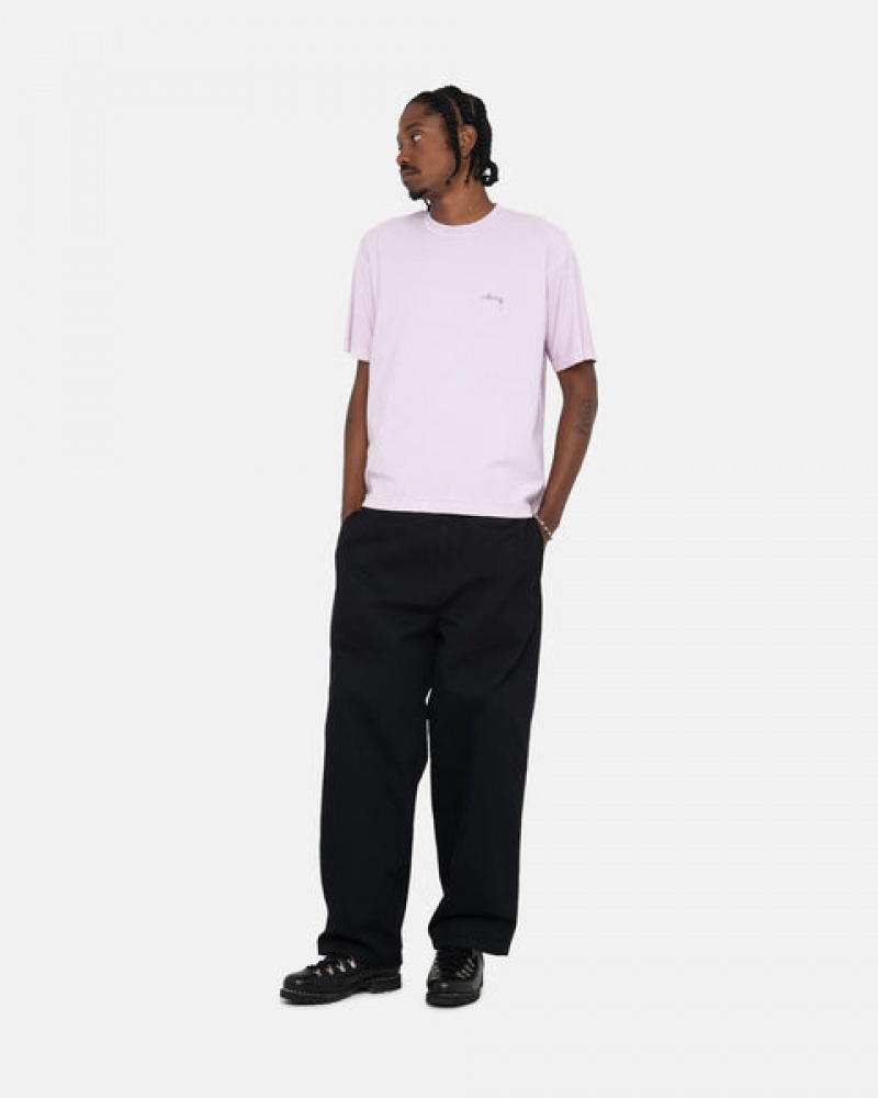 Men's Stussy Pig. Dyed Inside Out Crew Tops Purple Dubai | UAE CAZ-8447