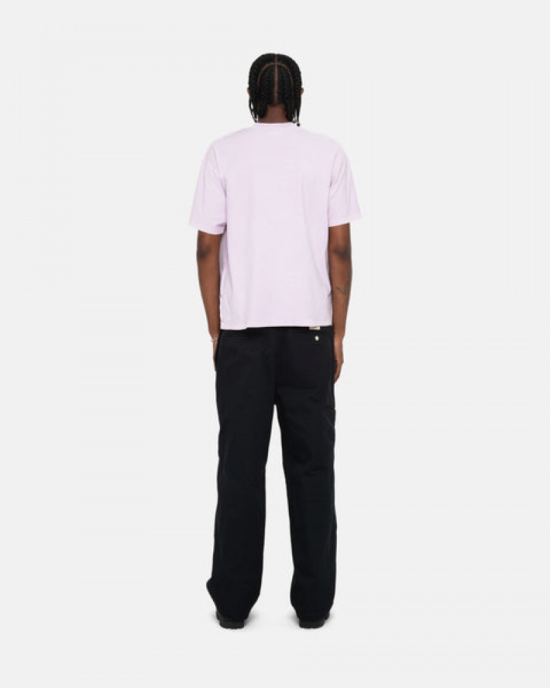 Men's Stussy Pig. Dyed Inside Out Crew Tops Purple Dubai | UAE CAZ-8447