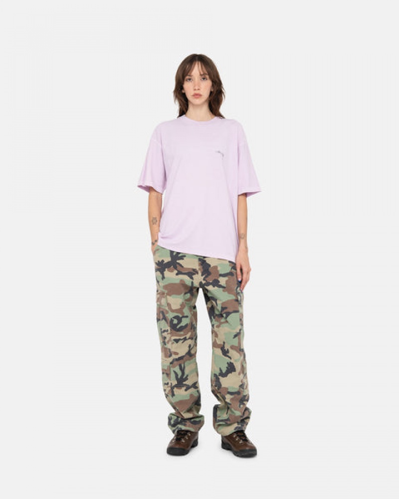 Men's Stussy Pig. Dyed Inside Out Crew Tops Purple Dubai | UAE CAZ-8447