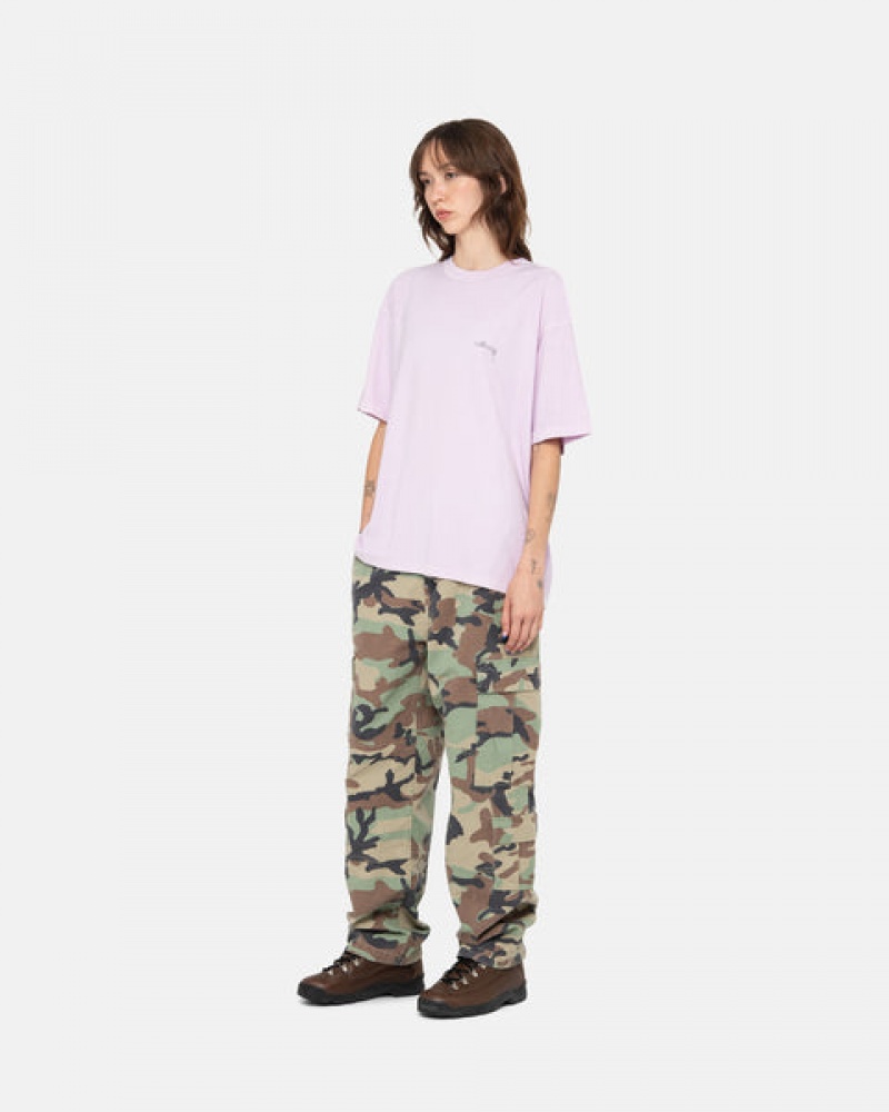 Men's Stussy Pig. Dyed Inside Out Crew Tops Purple Dubai | UAE CAZ-8447