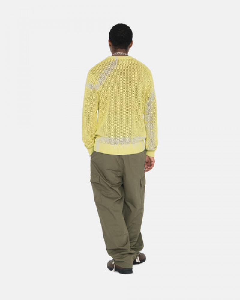 Men's Stussy Ripstop Cargo Beach Pants Olive Dubai | UAE AWR-4450