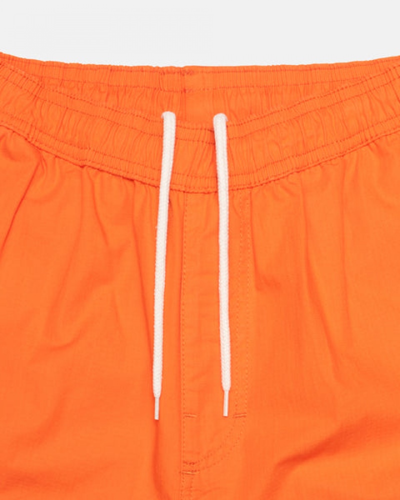 Men's Stussy Ripstop Cargo Beach Pants Orange Dubai | UAE SNW-5322