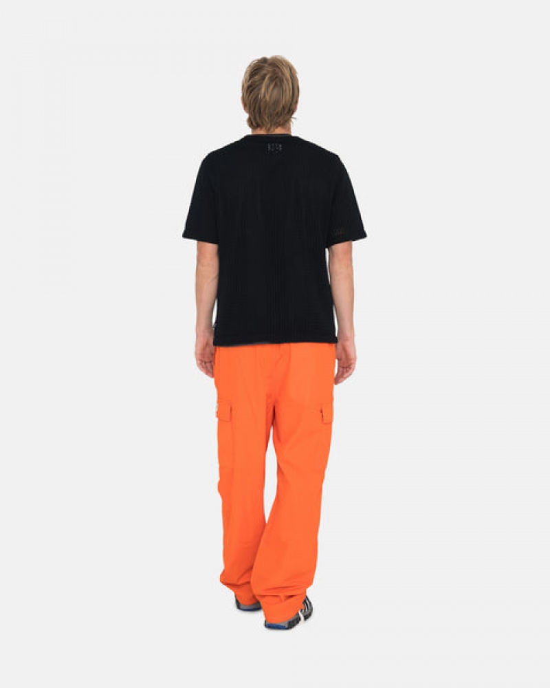 Men's Stussy Ripstop Cargo Beach Pants Orange Dubai | UAE SNW-5322