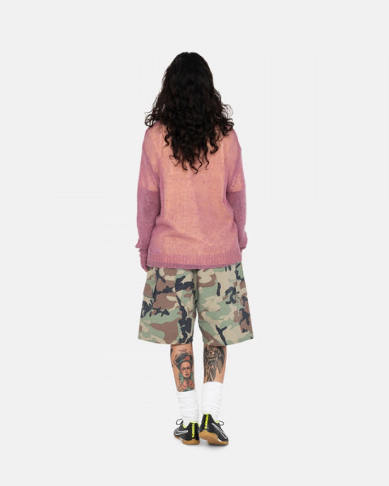 Men's Stussy Ripstop Cargo Beach Shorts Camo Dubai | UAE TER-9861