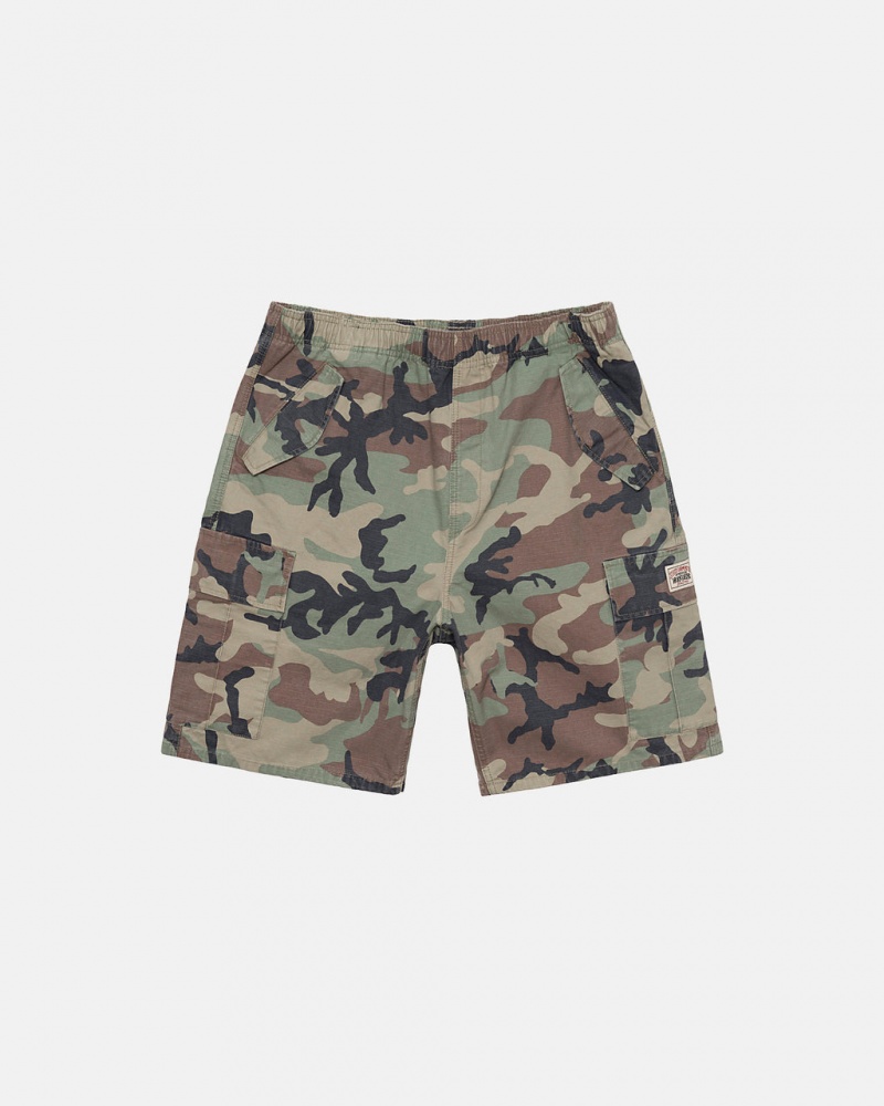 Men\'s Stussy Ripstop Cargo Beach Shorts Camo Dubai | UAE TER-9861