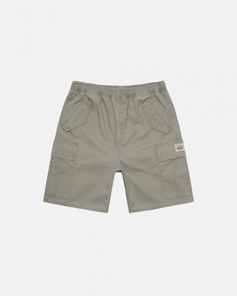 Men\'s Stussy Ripstop Cargo Beach Shorts Olive Dubai | UAE FER-4467