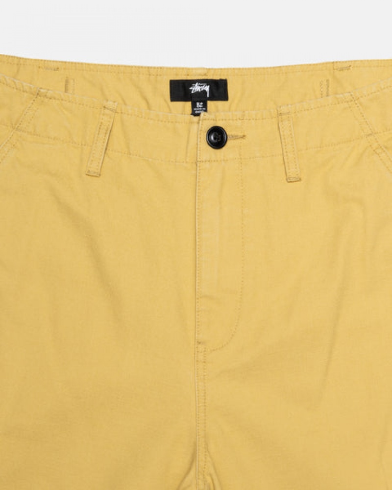 Men's Stussy Ripstop Surplus Cargo Pants Yellow Dubai | UAE JWZ-3686