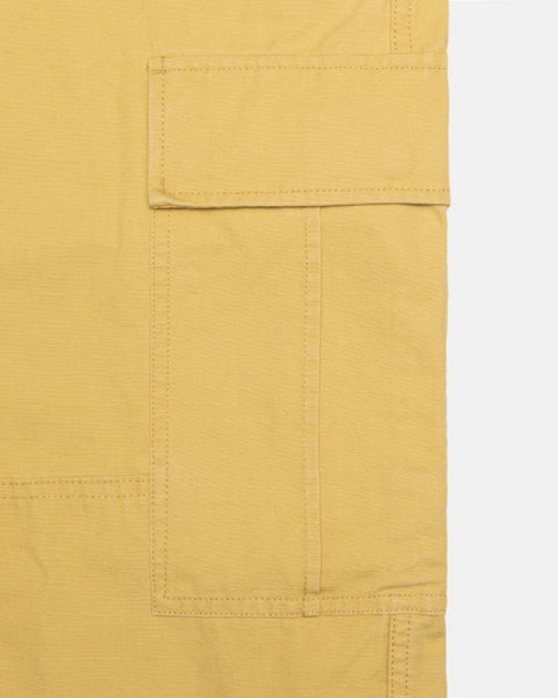 Men's Stussy Ripstop Surplus Cargo Pants Yellow Dubai | UAE JWZ-3686