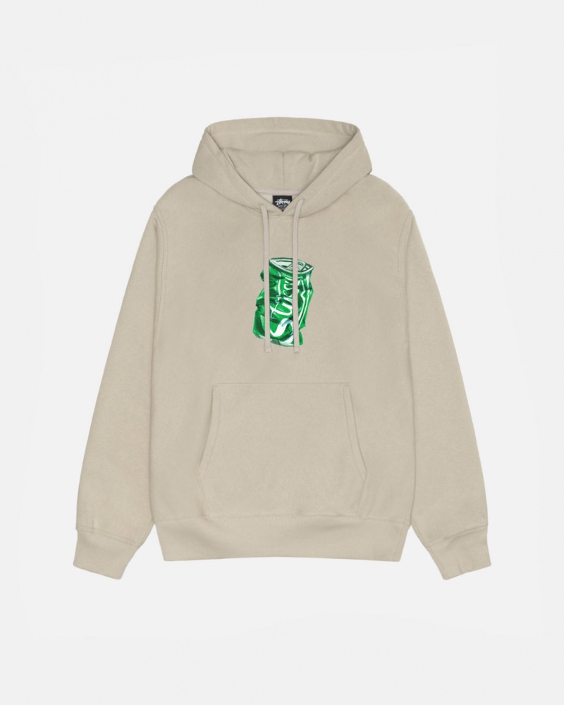 Men\'s Stussy Soda Can Hoodie Khaki Dubai | UAE AJG-5685