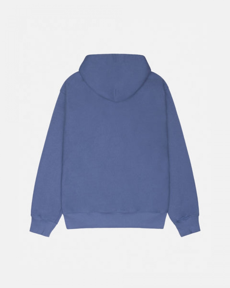 Men's Stussy Soda Can Hoodie Royal Blue Dubai | UAE GUC-1929