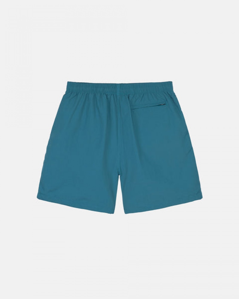 Men's Stussy Stock Water Short Swimwear Blue Dubai | UAE VHB-9752