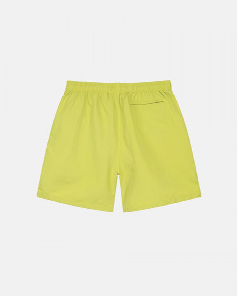 Men's Stussy Stock Water Short Swimwear Light Green Dubai | UAE MMB-3110