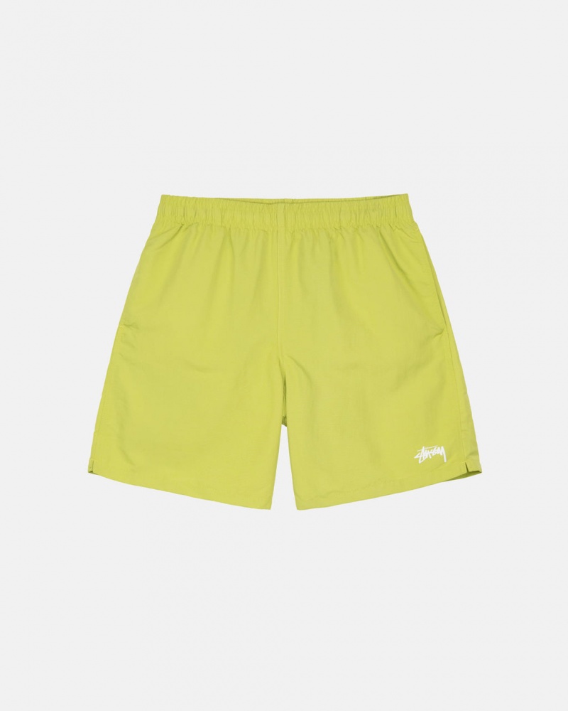 Men\'s Stussy Stock Water Short Swimwear Light Green Dubai | UAE MMB-3110