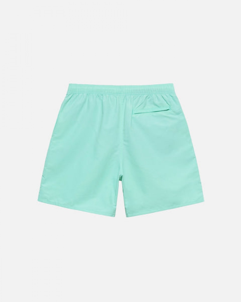 Men's Stussy Stock Water Short Swimwear Light Turquoise Dubai | UAE XUN-1524