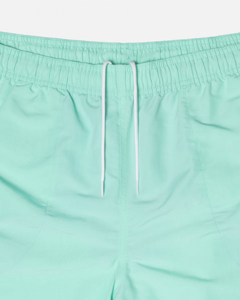 Men's Stussy Stock Water Short Swimwear Light Turquoise Dubai | UAE XUN-1524