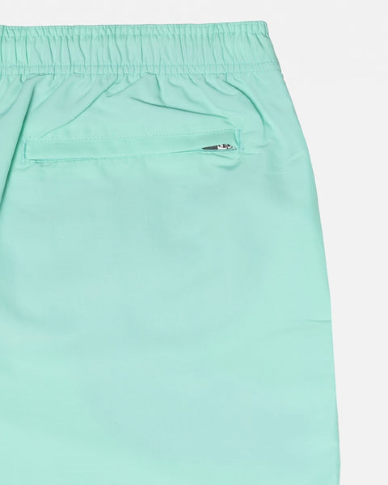 Men's Stussy Stock Water Short Swimwear Light Turquoise Dubai | UAE XUN-1524