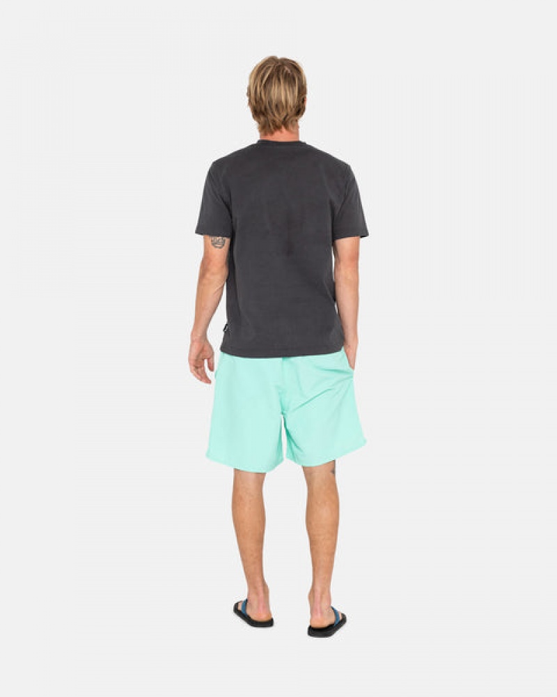 Men's Stussy Stock Water Short Swimwear Light Turquoise Dubai | UAE XUN-1524