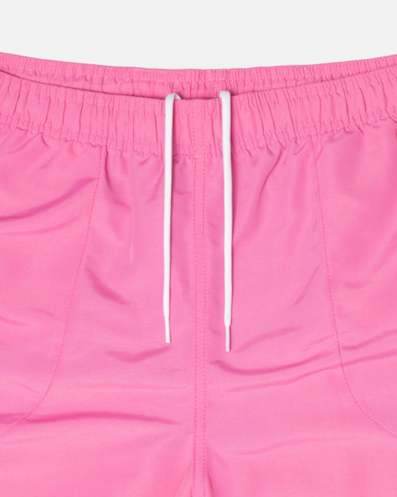 Men's Stussy Stock Water Short Swimwear Pink Dubai | UAE GQX-3482