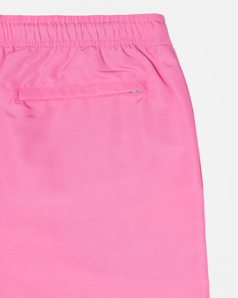 Men's Stussy Stock Water Short Swimwear Pink Dubai | UAE GQX-3482